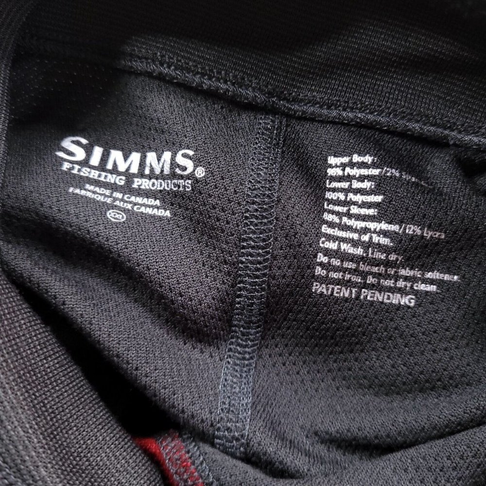 Simms Rivertek 1/4 Zip Top Base Layer Breathable … - image 5